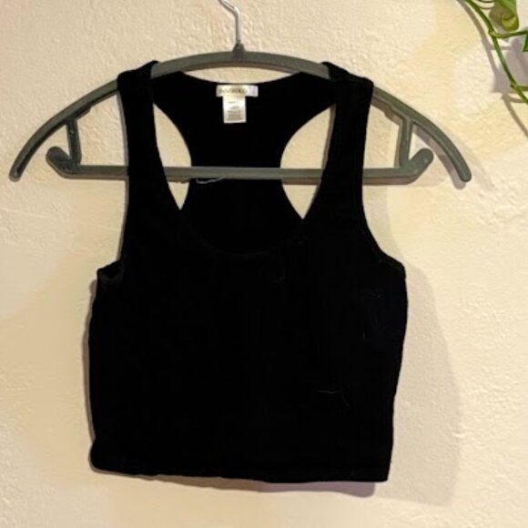Bozzolo Black Cropped Tank (M) - Picture 1 of 3